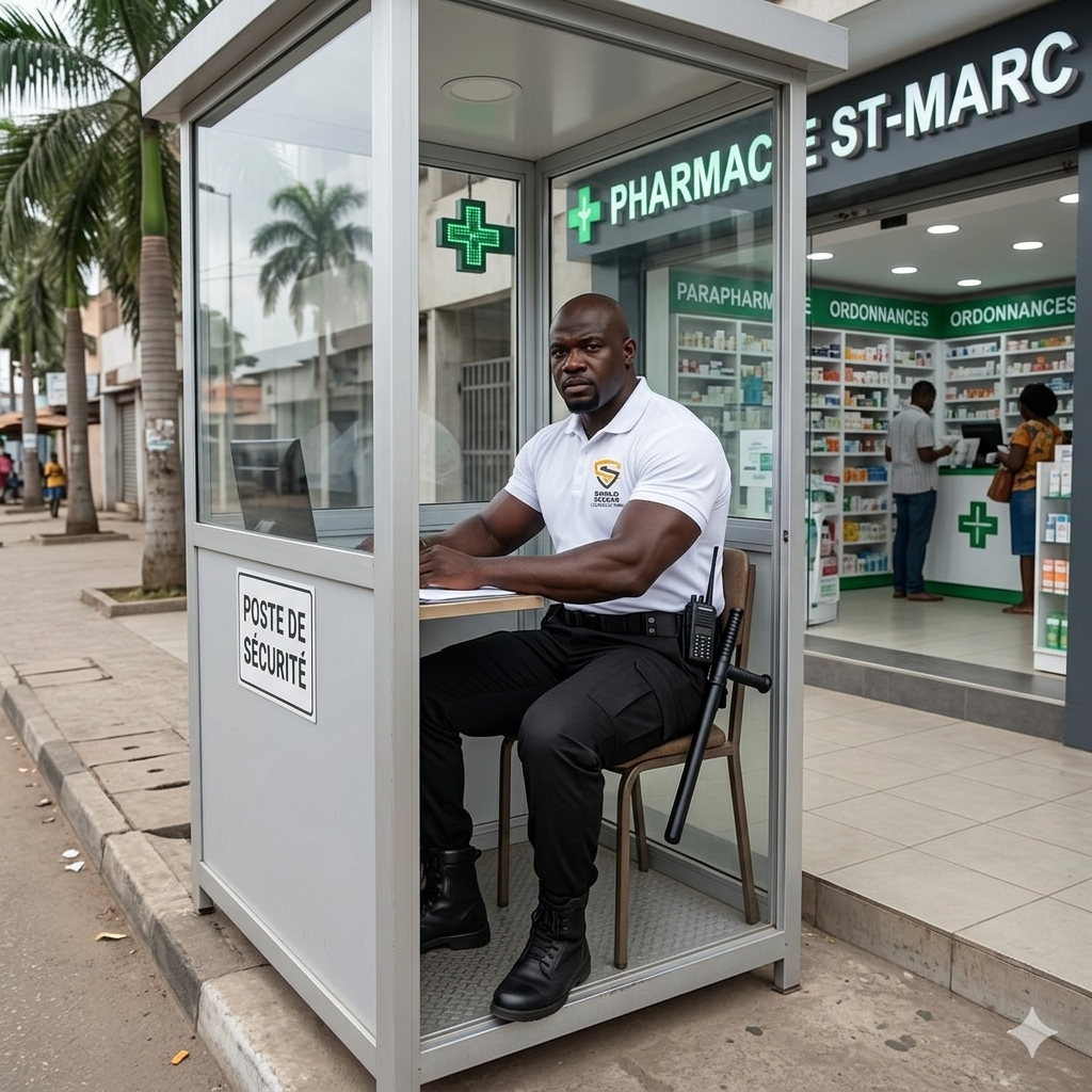Poste mobile vitré — Pharmacie St-Marc
